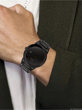 Citizen Men's Axiom Eco-Drive Black Stainless Steel Watch